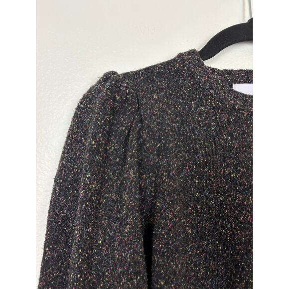 NWT The Bright Side Wool Blend Knit Speckled  Balloon Sleeve Sweater Large - Picture 4 of 6